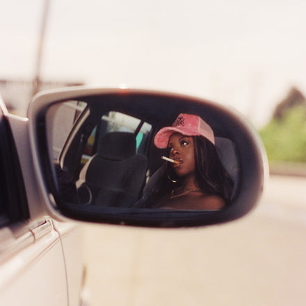 PINK SCRIPT TRUCKER HATS